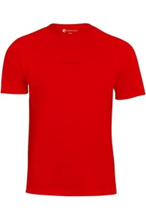 STARK SOUL T-Shirt T-Shirt Embossed - Baumwolle, Kurzarm rot XL