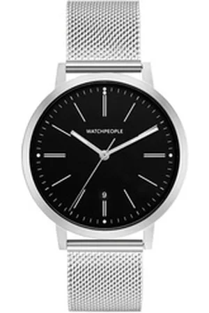 Watchpeople Quarzuhr Hidden WP 042-02, flach, versenkte Krone, easy release Band
