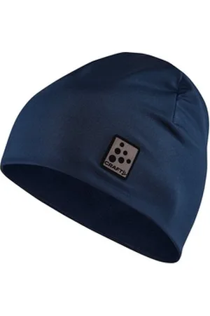 Craft Fleecemütze ADV Microfleece Hat mit Markenlogo-Patch blau