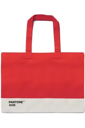 Pantone Strandtasche 100% Baumwolle, L 59 cm x H 41,5 cm, kleine Innentasche mit Reißverschluss rot