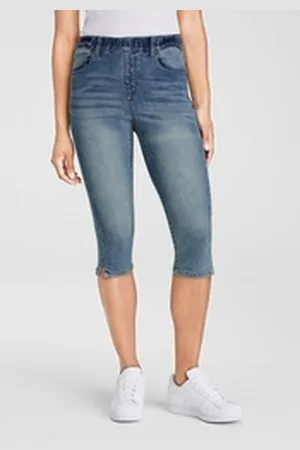 ARIZONA Caprijeans Ultra-Stretch extra-eng geschnittene Beinform, hoher Bund, in Capri-Länge blau 34