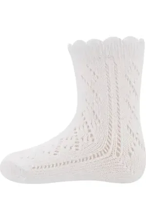 Ewers Socken Socken Traforato (1-Paar) weiß 18-19
