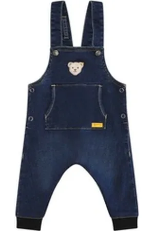 Steiff Latzhose Jeanslatzhose Denim blau 68