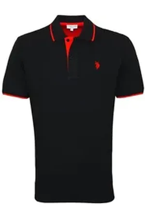 U.S. Polo Assn. U.S. Polo Assn Poloshirt Shirt Poloshirt Fashion Polo Shortsleeve (1-tlg) schwarz 3XL