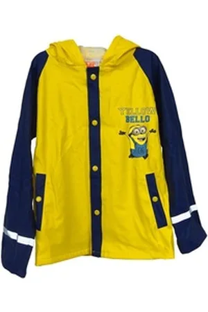 Minions Regenjacke Kinder Outdoor Buddel Matsch Jacke Jungen Funktionsjacke gelb blau gelb 110/116