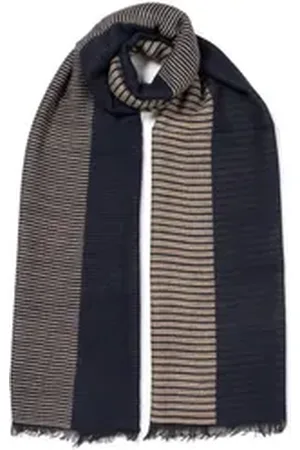 Carlo Monti Strickschal, aus hochwertigem Materialmix, Modeschal, maximaler Tragekomfort blau