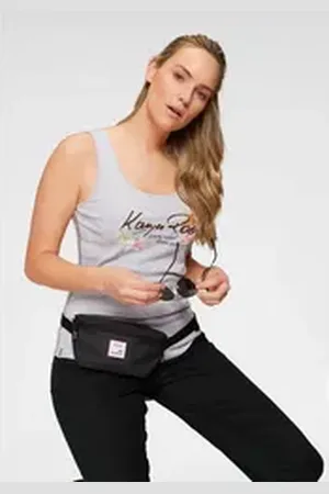 KangaROOS Tanktop mit femininem Frontdruck grau 52/54 (XXL)