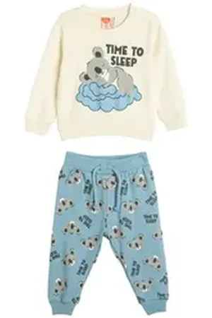 Koton Pyjama Langärmelig Normaler Hosenbein Sets weiß 80