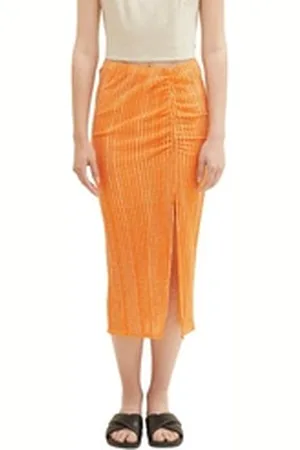TOM TAILOR Denim Jerseyrock orange XL