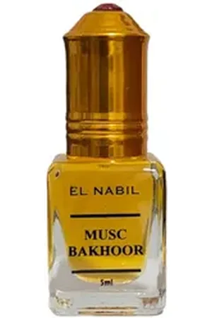 El Nabil Öl-Parfüm Musc Bakhoor Parfum Öl mit Roll-On-Applikator 5 ml