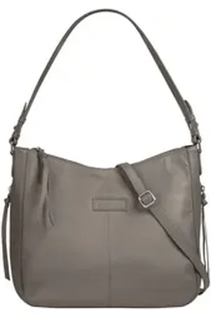 Bruno Banani Shopper, echt Leder grau