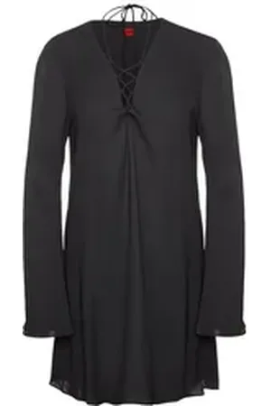 HUGO BOSS Druckkleid Kolgan (1-tlg) schwarz 36