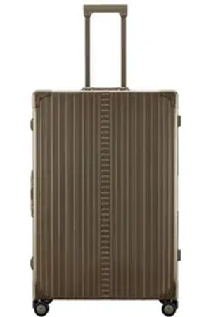Aleon Hartschalen-Trolley Traveler, 4 Rollen, Aluminium braun