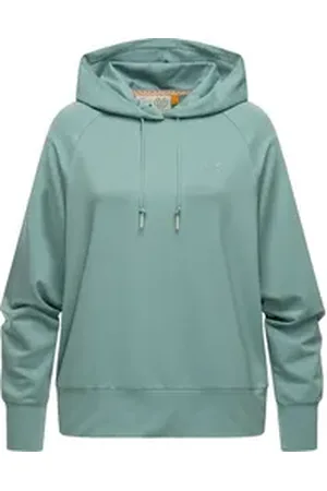 Ragwear Kapuzensweatshirt Tonna Moderner Damen Hoodie in angesagtem Oversize-Schnitt grün 4XL (48)