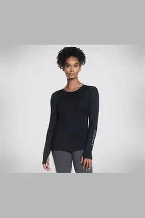 Skechers Langarmshirt GODRI SWIFT LS CREW GODRI SWIFT Material schwarz S