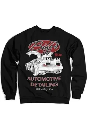 Back To The Future Rundhalspullover schwarz XXL