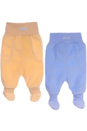 La Bortini Hose & Shorts Warme Baby Hose Babyhosen 2er Pack 44 50 56 62 für Neugeborene blau 56-62