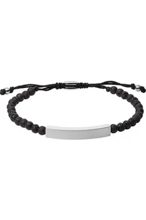 Fossil Armband Herren-Armband Stein Farbstein schwarz