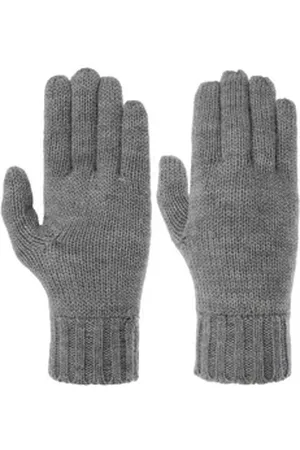 Seeberger Strickhandschuhe (1-St) Strickhandschuhe grau