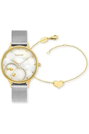 Engelsrufer Quarzuhr Damen Uhr Set ERWO-HEART-02 Happy Hearts mit Armband, (1-tlg)