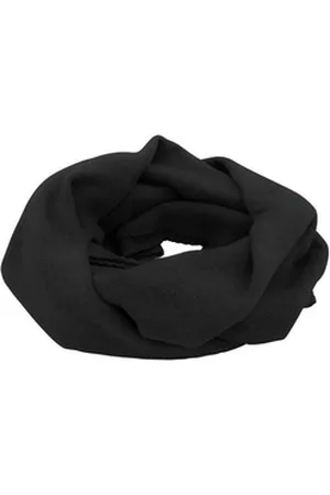 Myrtle Beach Fleeceschal Großer Fleece Schlauchschal MB7313, Dekorative Stickerei an beiden Schalenden grau