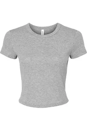 Bella + Canvas Rundhalsshirt Women ́s Micro Rib Baby Tee Damen T-Shirt L