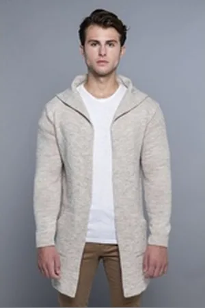 Carisma Strickjacke mit Kapuze und praktischen Seitentaschen beige 2XL