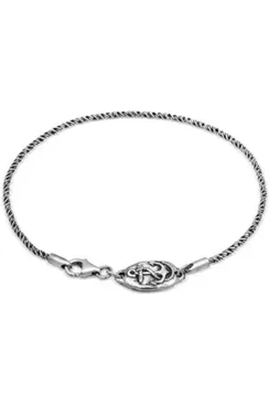 Haze & Glory Silberarmband Anker der Hoffnung 925 Silber, Anker schwarz 21