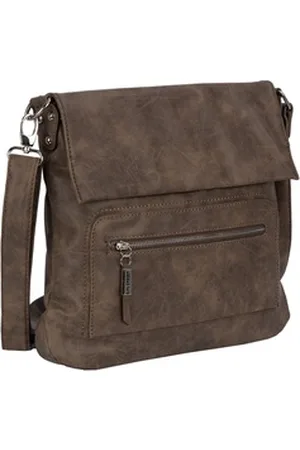 Bag Street Sporttasche Damentasche Umhängetasche Handtasche Schultertasche, als Schultertasche, Umhängetasche tragbar braun