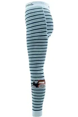 Ewers Strickstrumpfleggings Legging Trecker blau 122-128