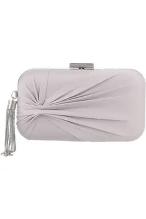 Ital-Design Schultertasche Kleine, Damentasche clutch schultertasche in Hellgrau grau