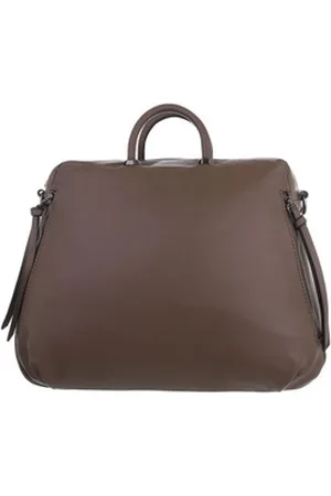 Ital-Design Schultertasche Mittelgroße, Damentasche Handtasche braun