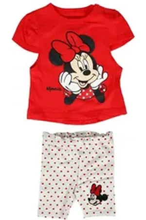Disney Print-Shirt Minnie Maus Mädchen Baby Shirt plus Hose (2-tlg) Gr. 62 bis 86 rot 68