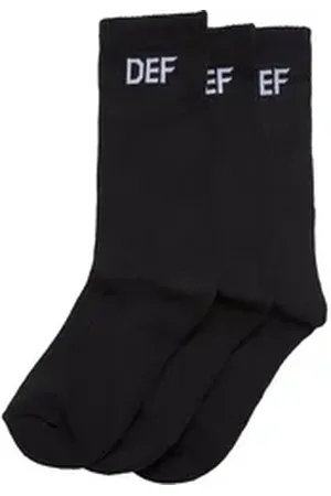 DEF Basicsocken Damen 3-Pack Socks Black (1-Paar) schwarz 35-38