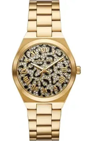 Michael Kors Quarzuhr LENNOX MK7500, Armbanduhr, Damenuhr, Edelstahlarmband, analog goldfarben