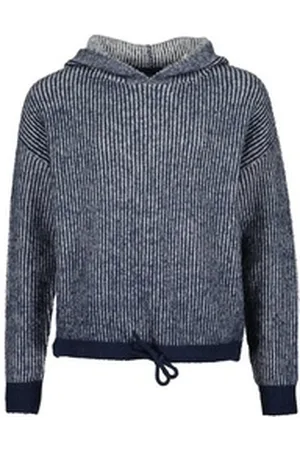 Blue Seven Kapuzensweatshirt Mädchen Kapuzenpullover Sweatshirt dunkelblau (1-tlg) blau 140