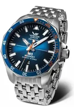 Vostok Automatikuhr Rocket N1 – Herrenuhr, 46 mm Gehäuse, Edelstahlband, 225A615-B, sportlich-elegantes Design