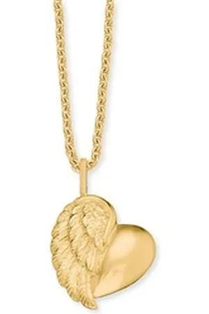 HERZENGEL Kette mit Anhänger Halskette Herzflügel HEN-HEARTWING-G 925/000 Sterling Silber (1-tlg)