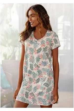 Lascana Sleepshirt zum Wohlfühlen beige 32/34