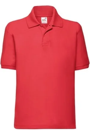 Fruit Of The Loom Poloshirt Kids 65/35 Polo rot 128