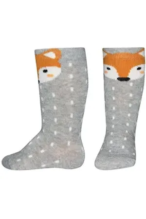 Ewers Kniestrümpfe Kniestrümpfe Fuchs (1-Paar) grau 19-22