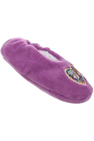 Frozen Disney Eiskönigin Anna & Elsa Kinder Mädchen Fleece Hausschuhe Pantoffeln Plüsch Hausschuhe lila 25-26 EU