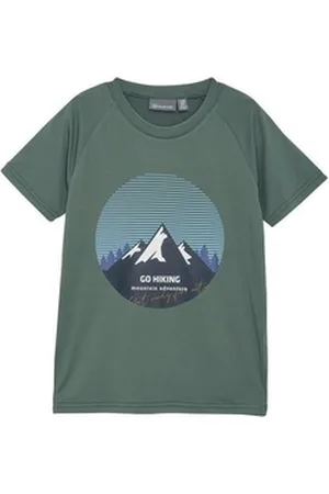 Color Kids T-Shirt COT-shirt W. Print - S/S, Boy Kids Quick Dry T-Shirt grün 98