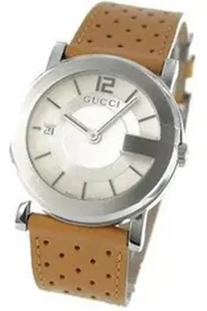 Gucci Quarzuhr YA101402, Swiss Made, Edelstahllünette mit "G-Design"