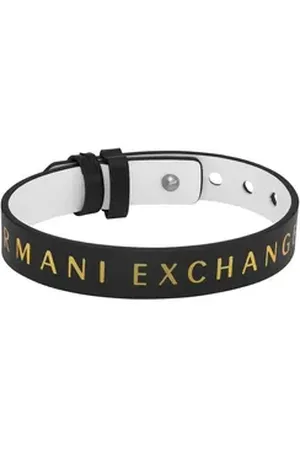 Giorgio Armani ARMANI EXCHANGE Armband Echtleder schwarz