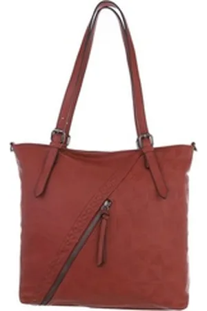 Ital-Design Schultertasche Mittelgroße, Damentasche used Look Handtasche orange