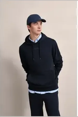 Bugatti Sweatshirt mit 3-D-Print blau 4XL
