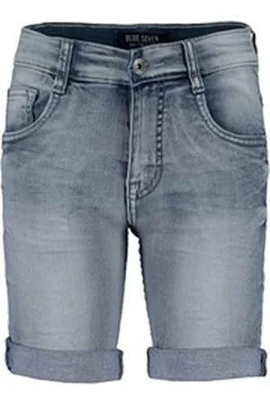 Blue Seven Jeansbermudas Jungen Jog Jeans Bermuda Shorts kurze Hose loser Beinumschl (1-tlg) blau 140