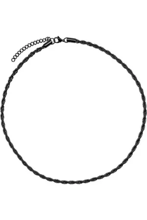 Steel_art Heideman Collier Nick schwarz farben (inkl. Geschenkverpackung), Kette für Männer schwarz