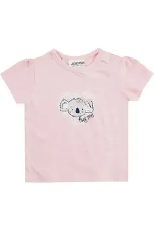 Jacky Kurzarmshirt T-Shirt Mädchen ver. Modelle (1-tlg) Sommer T-Shirt, Baumwollshirt, BabyGirl rosa 68